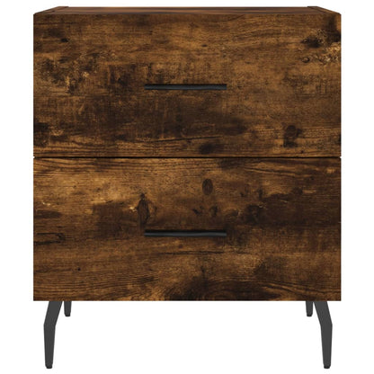 vidaXL Bedside Cabinets 2 pcs Smoked Oak 40x35x47.5 cm Engineered Wood