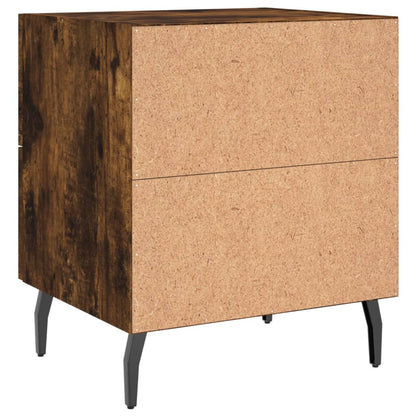 vidaXL Bedside Cabinets 2 pcs Smoked Oak 40x35x47.5 cm Engineered Wood