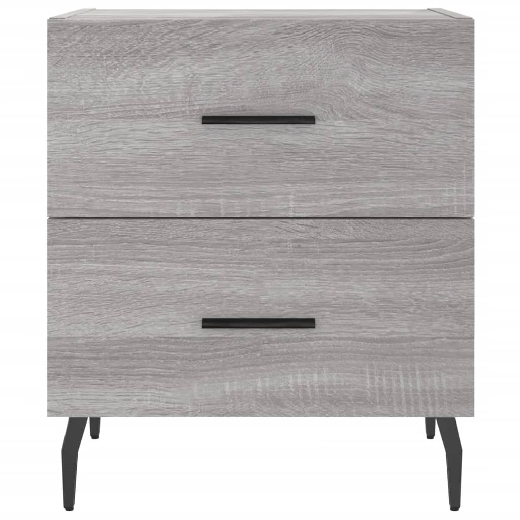 vidaXL Bedside Cabinet Grey Sonoma 40x35x47,5 cm Engineered Wood