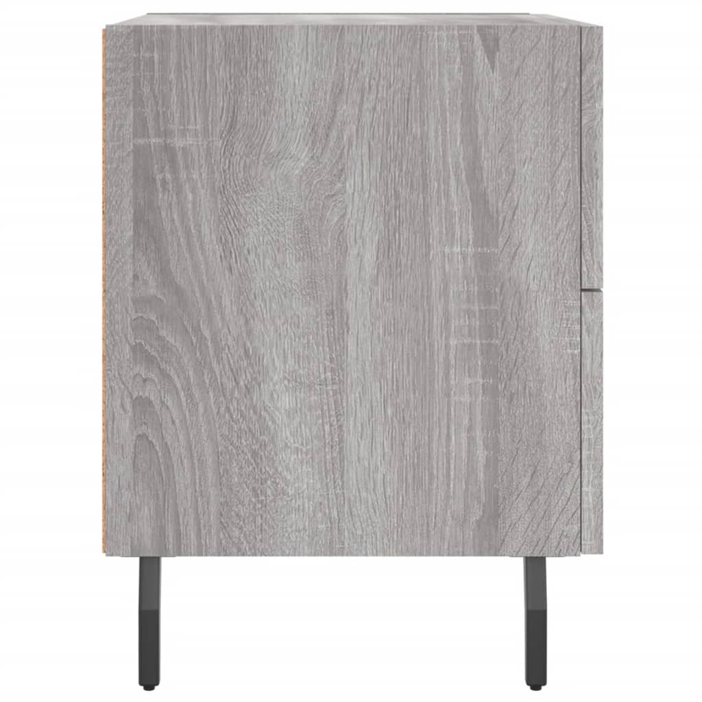 vidaXL Bedside Cabinet Grey Sonoma 40x35x47,5 cm Engineered Wood