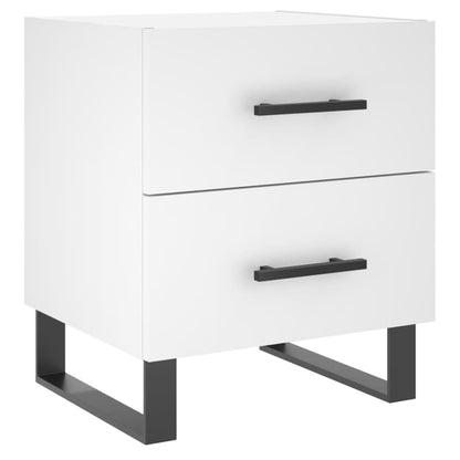 vidaXL Bedside Cabinet White 40x35x47,5 cm Engineered Wood