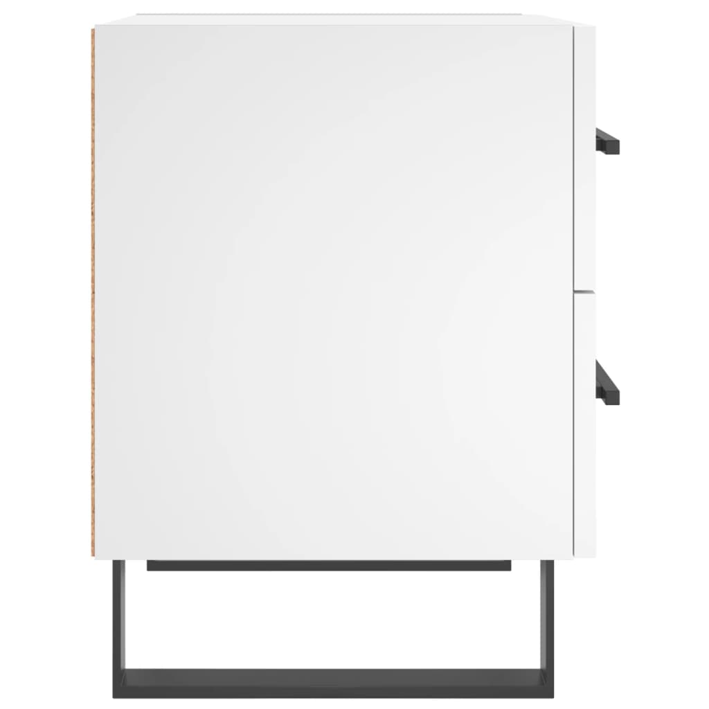 vidaXL Bedside Cabinet White 40x35x47,5 cm Engineered Wood