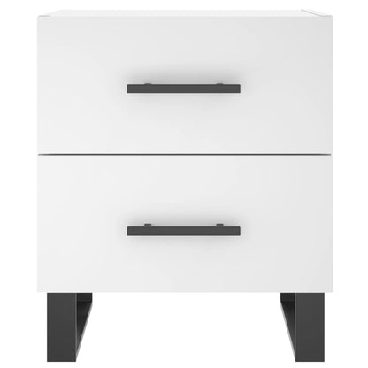 vidaXL Bedside Cabinets 2 pcs White 40x35x47.5 cm Engineered Wood