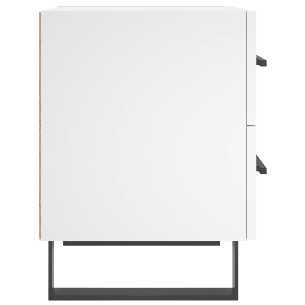 vidaXL Bedside Cabinets 2 pcs White 40x35x47.5 cm Engineered Wood