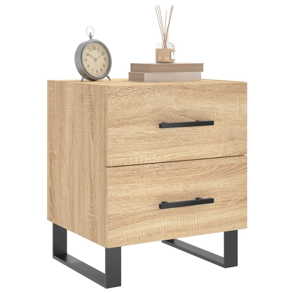 vidaXL Bedside Cabinets 2 pcs Sonoma Oak 40x35x47.5 cm Engineered Wood