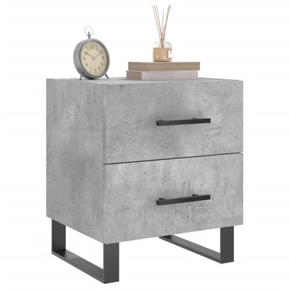 vidaXL Bedside Cabinet Concrete Grey 40x35x47,5 cm Engineered Wood