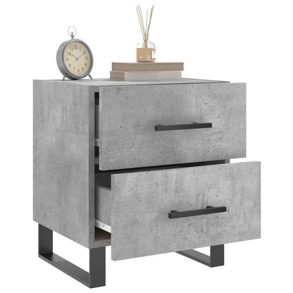 vidaXL Bedside Cabinet Concrete Grey 40x35x47,5 cm Engineered Wood