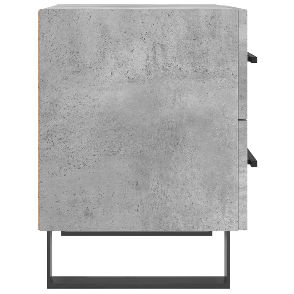 vidaXL Bedside Cabinet Concrete Grey 40x35x47,5 cm Engineered Wood