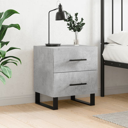 vidaXL Bedside Cabinet Concrete Grey 40x35x47,5 cm Engineered Wood