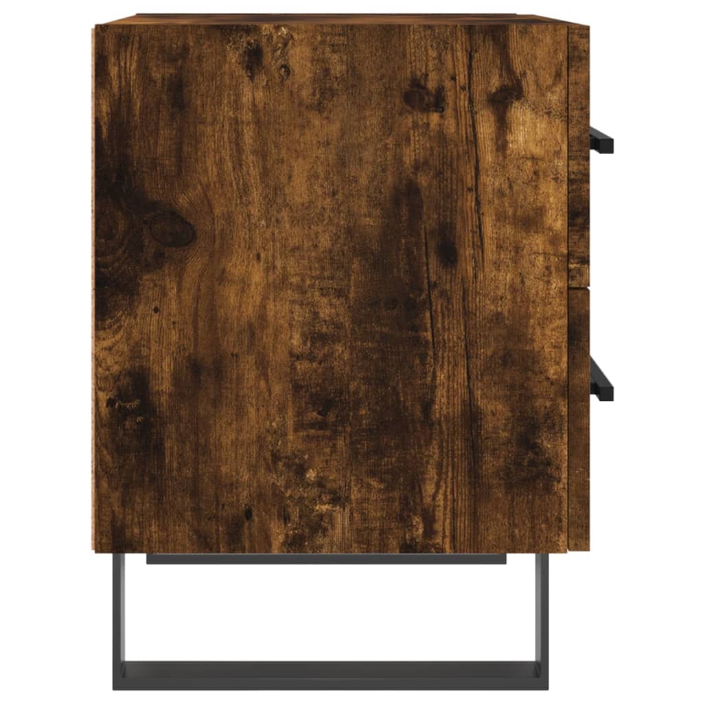 vidaXL Bedside Cabinets 2 pcs Smoked Oak 40x35x47.5 cm Engineered Wood