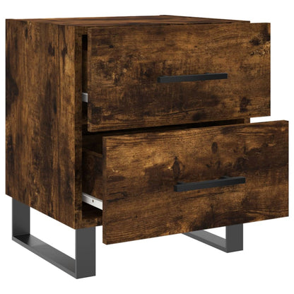 vidaXL Bedside Cabinets 2 pcs Smoked Oak 40x35x47.5 cm Engineered Wood