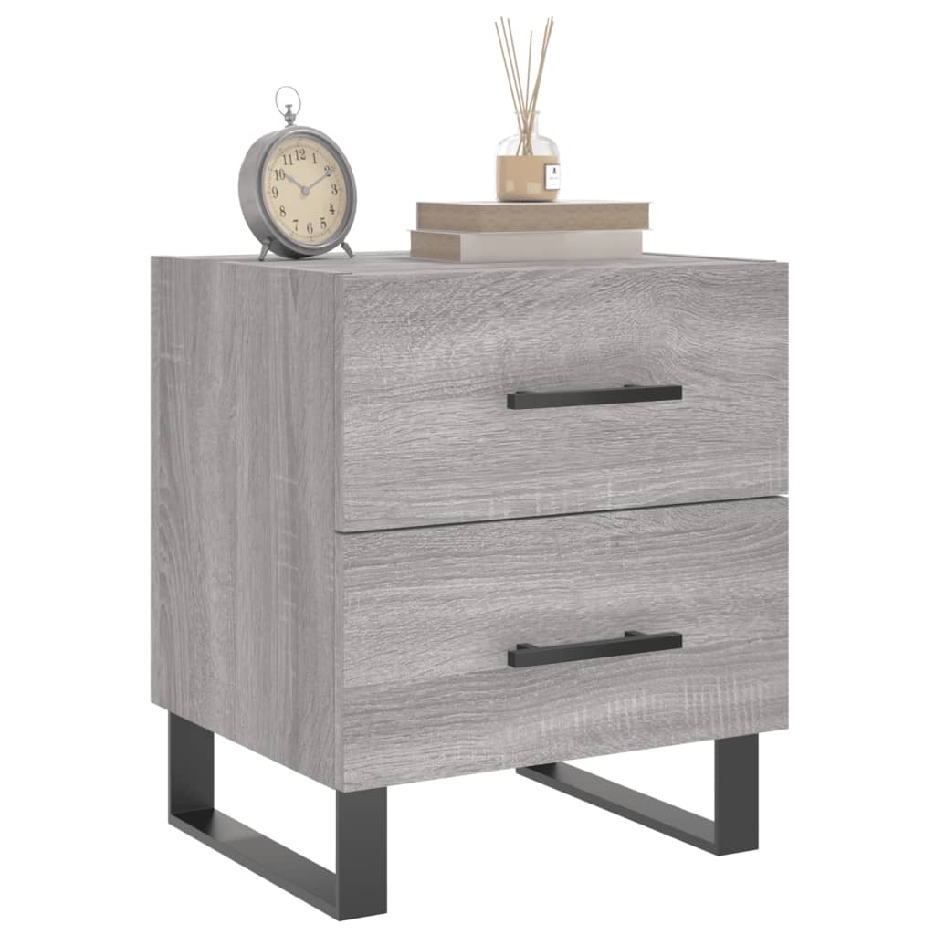 vidaXL Bedside Cabinet Grey Sonoma 40x35x47.5 cm Engineered Wood