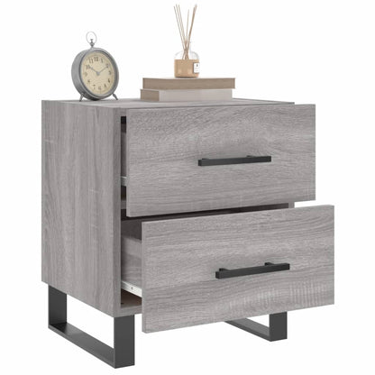 vidaXL Bedside Cabinet Grey Sonoma 40x35x47.5 cm Engineered Wood