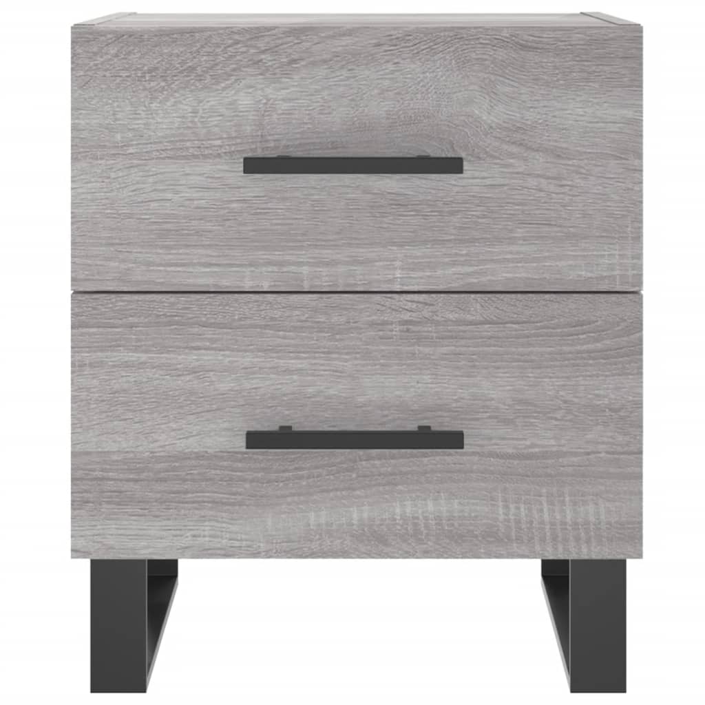 vidaXL Bedside Cabinet Grey Sonoma 40x35x47.5 cm Engineered Wood