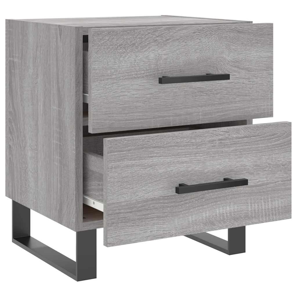 vidaXL Bedside Cabinets 2 pcs Grey Sonoma 40x35x47.5 cm Engineered Wood
