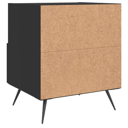 vidaXL Bedside Cabinets 2 pcs Black 40x35x47.5 cm Engineered Wood