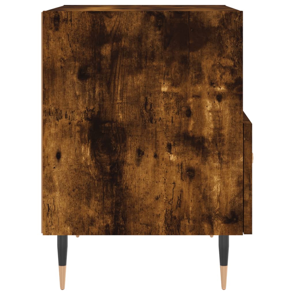 vidaXL Bedside Cabinet Smoked Oak 40x35x47.5 cm Engineered Wood