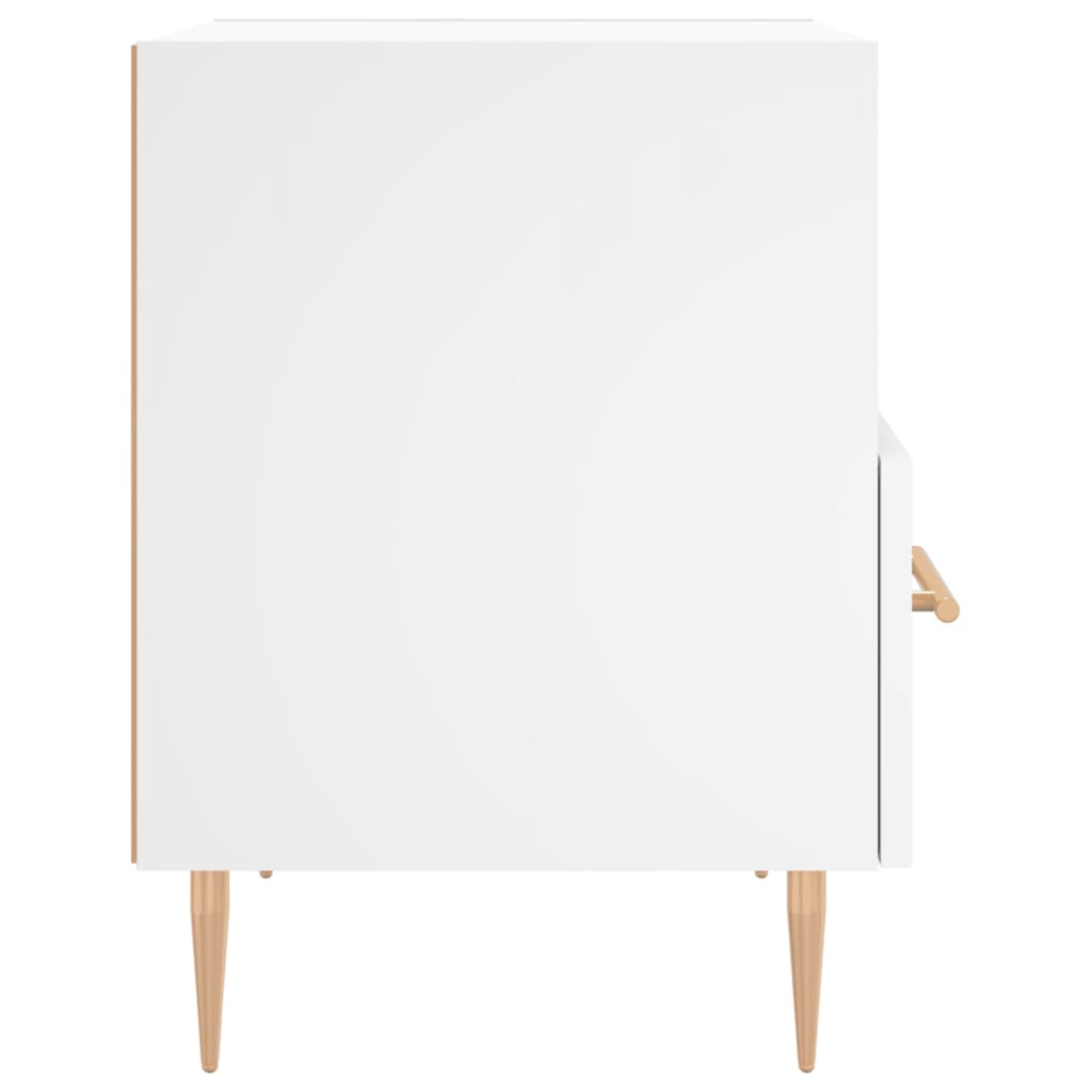 vidaXL Bedside Cabinet White 40x35x47,5 cm Engineered Wood