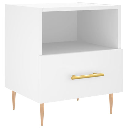 vidaXL Bedside Cabinets 2 pcs White 40x35x47.5 cm Engineered Wood