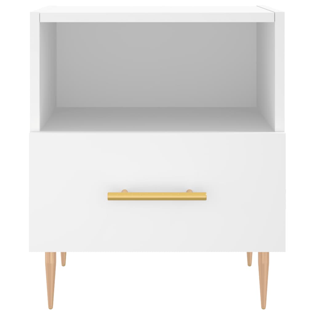 vidaXL Bedside Cabinets 2 pcs White 40x35x47.5 cm Engineered Wood