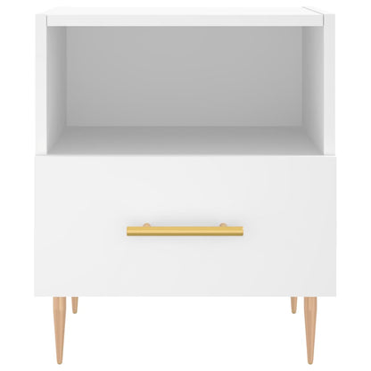 vidaXL Bedside Cabinets 2 pcs White 40x35x47.5 cm Engineered Wood