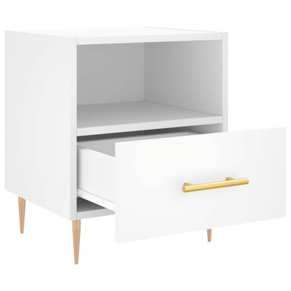 vidaXL Bedside Cabinets 2 pcs White 40x35x47.5 cm Engineered Wood