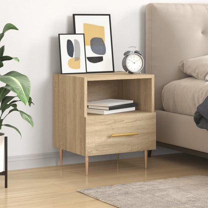 vidaXL Bedside Cabinet Sonoma Oak 40x35x47,5 cm Engineered Wood