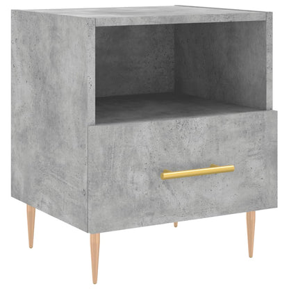 vidaXL Bedside Cabinet Concrete Grey 40x35x47,5 cm Engineered Wood