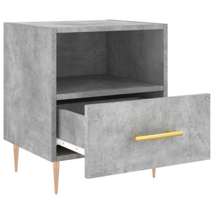 vidaXL Bedside Cabinet Concrete Grey 40x35x47,5 cm Engineered Wood