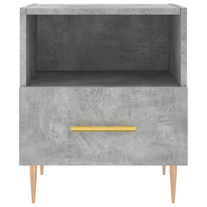 vidaXL Bedside Cabinet Concrete Grey 40x35x47,5 cm Engineered Wood