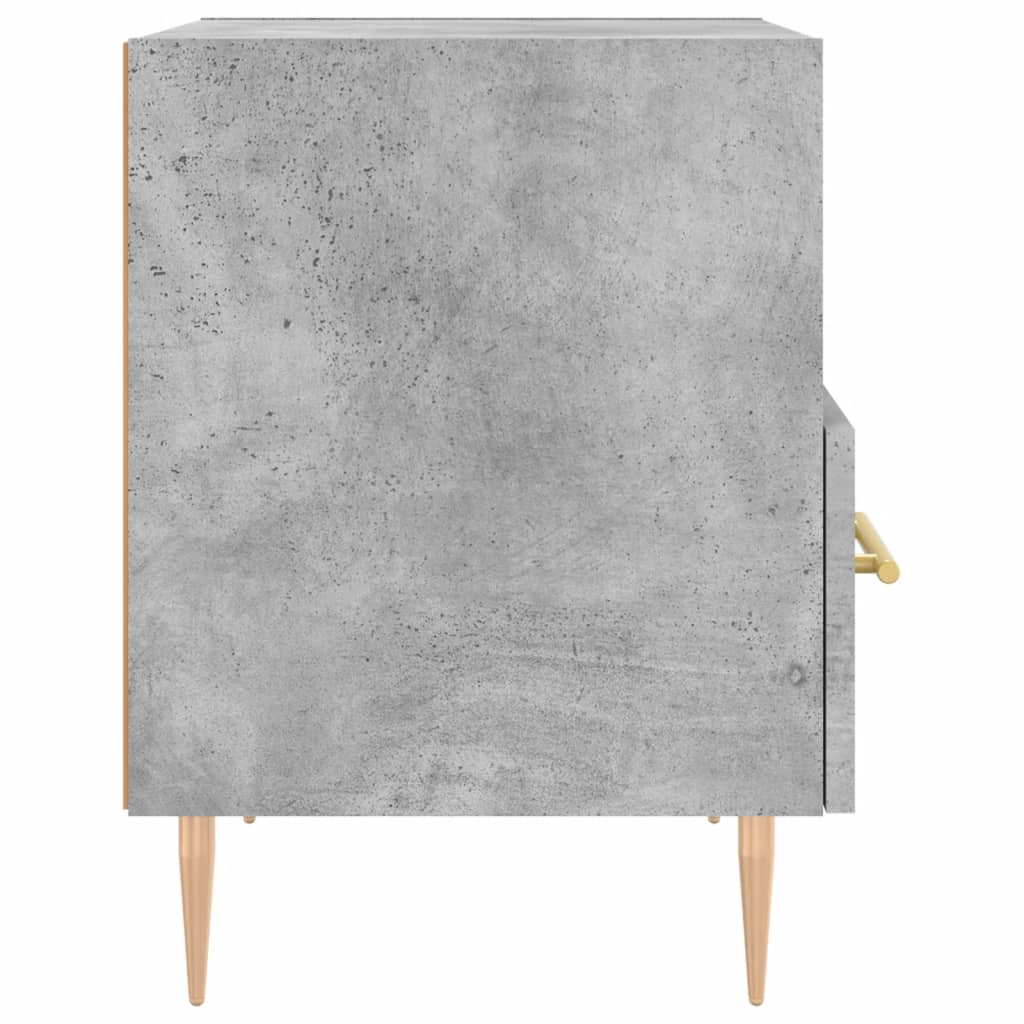 vidaXL Bedside Cabinet Concrete Grey 40x35x47,5 cm Engineered Wood