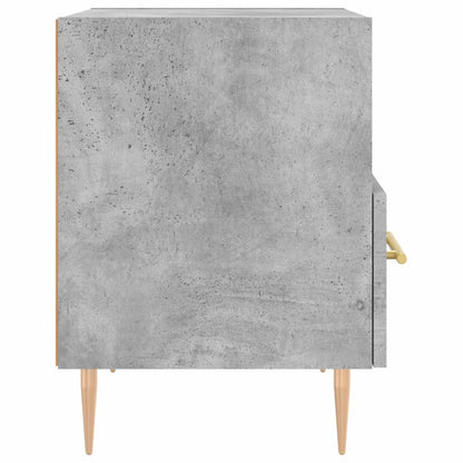 vidaXL Bedside Cabinet Concrete Grey 40x35x47,5 cm Engineered Wood