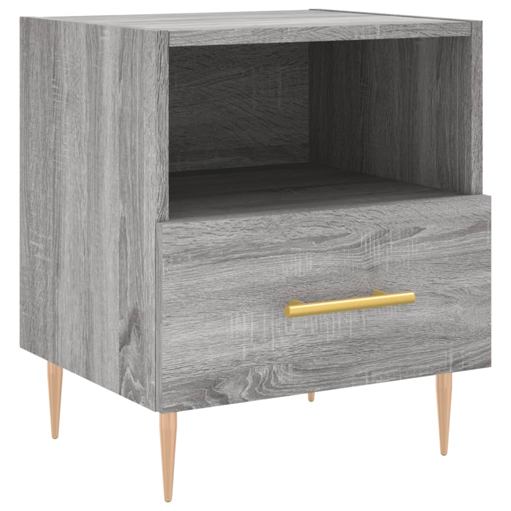 vidaXL Bedside Cabinet Grey Sonoma 40x35x47.5 cm Engineered Wood