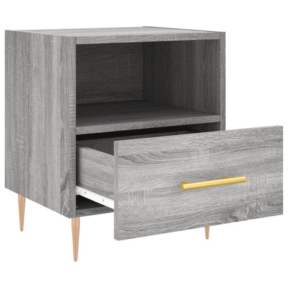 vidaXL Bedside Cabinet Grey Sonoma 40x35x47,5 cm Engineered Wood