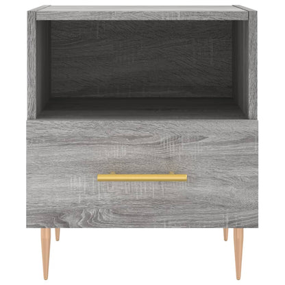 vidaXL Bedside Cabinet Grey Sonoma 40x35x47.5 cm Engineered Wood