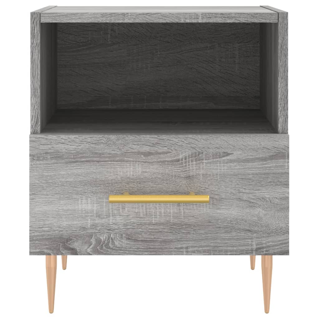 vidaXL Bedside Cabinet Grey Sonoma 40x35x47,5 cm Engineered Wood