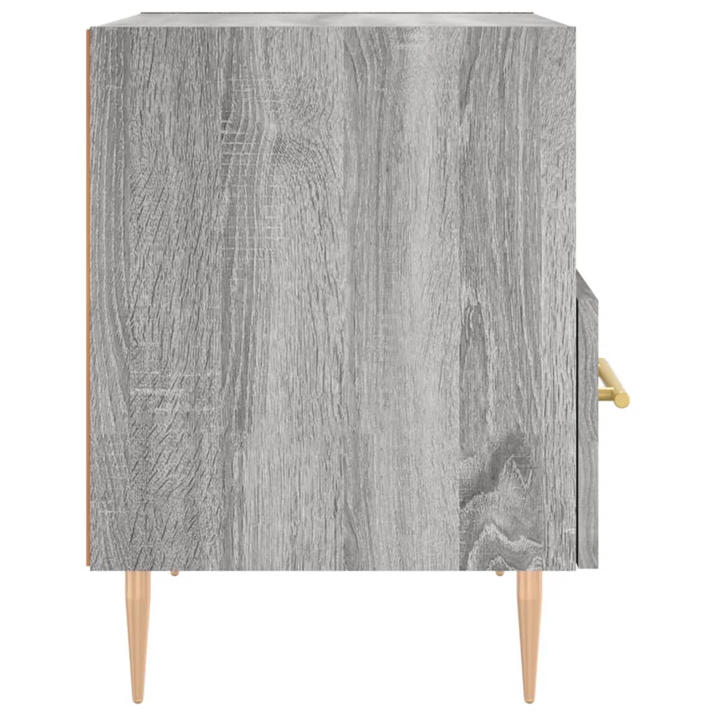 vidaXL Bedside Cabinet Grey Sonoma 40x35x47,5 cm Engineered Wood