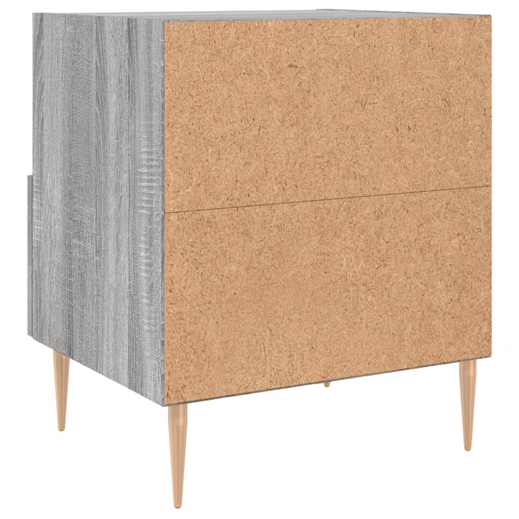 vidaXL Bedside Cabinet Grey Sonoma 40x35x47,5 cm Engineered Wood