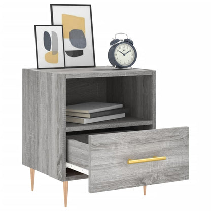 vidaXL Bedside Cabinet Grey Sonoma 40x35x47,5 cm Engineered Wood