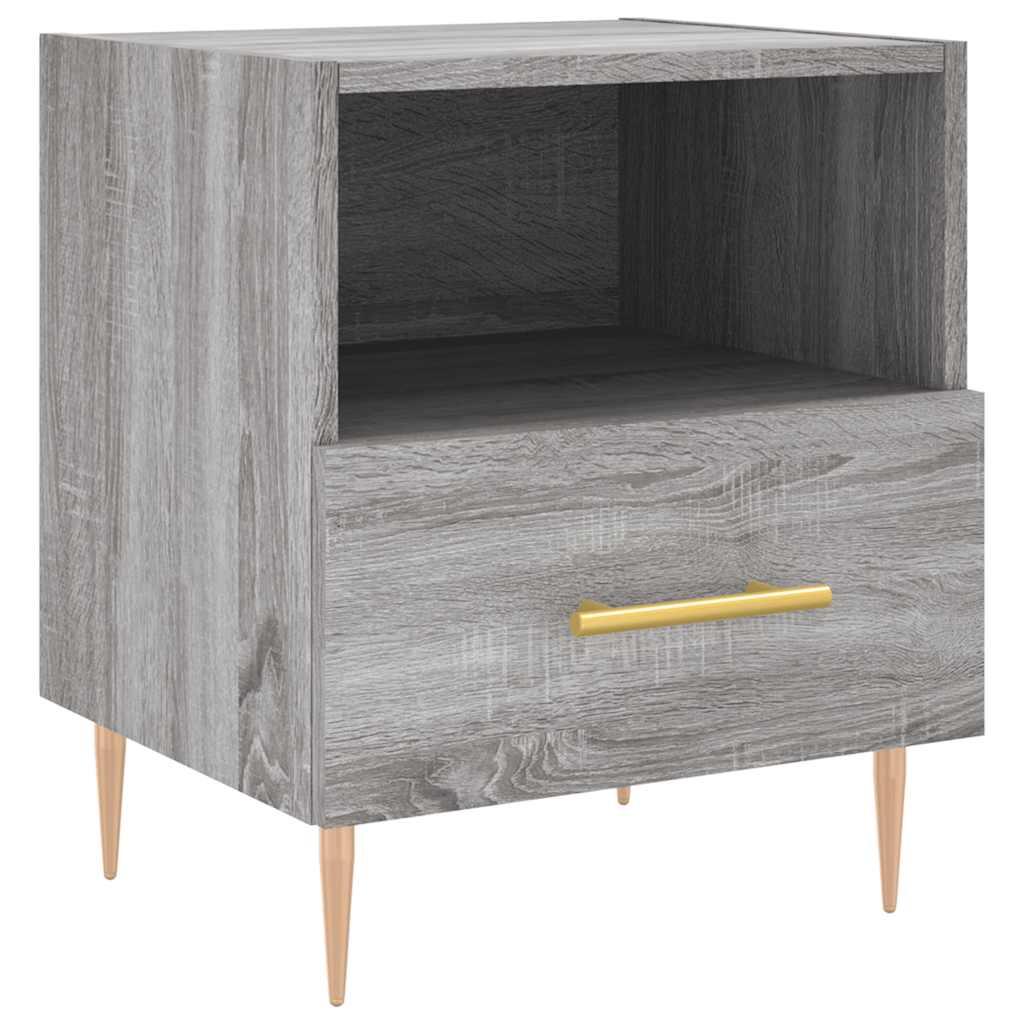 vidaXL Bedside Cabinets 2 pcs Grey Sonoma 40x35x47.5 cm Engineered Wood