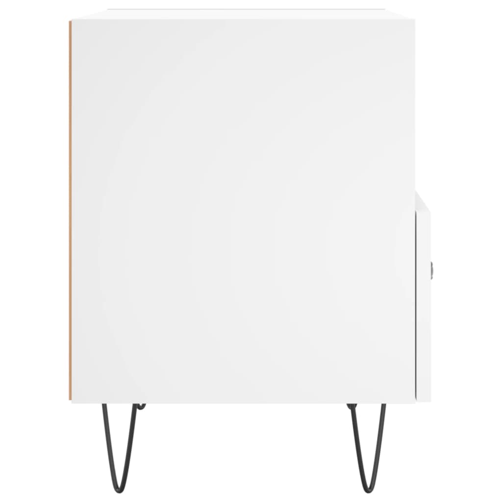 vidaXL Bedside Cabinets 2 pcs White 40x35x47.5 cm Engineered Wood