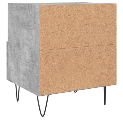 vidaXL Bedside Cabinets 2 pcs Concrete Grey 40x35x47.5 cm Engineered Wood