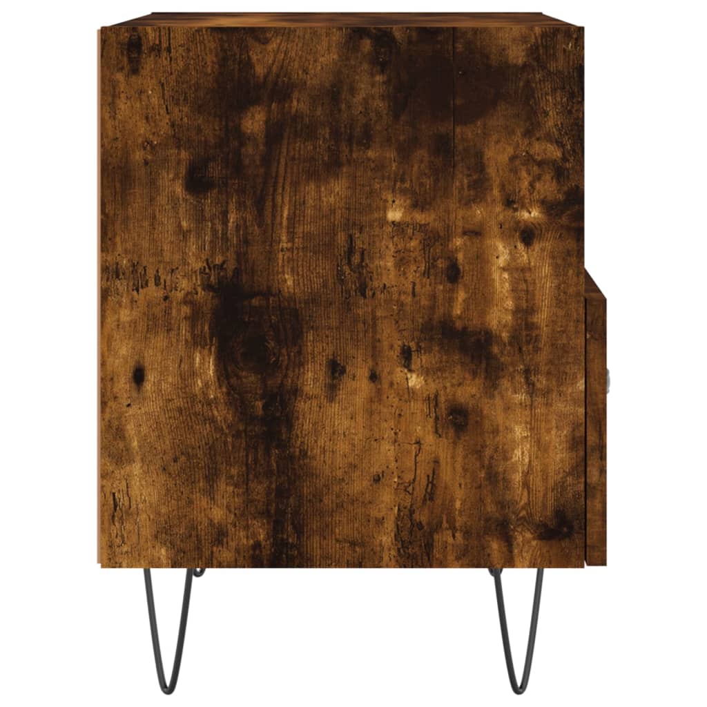 vidaXL Bedside Cabinets 2 pcs Smoked Oak 40x35x47.5 cm Engineered Wood
