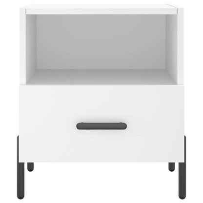 vidaXL Bedside Cabinets 2 pcs White 40x35x47.5 cm Engineered Wood
