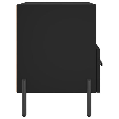 vidaXL Bedside Cabinets 2 pcs Black 40x35x47.5 cm Engineered Wood
