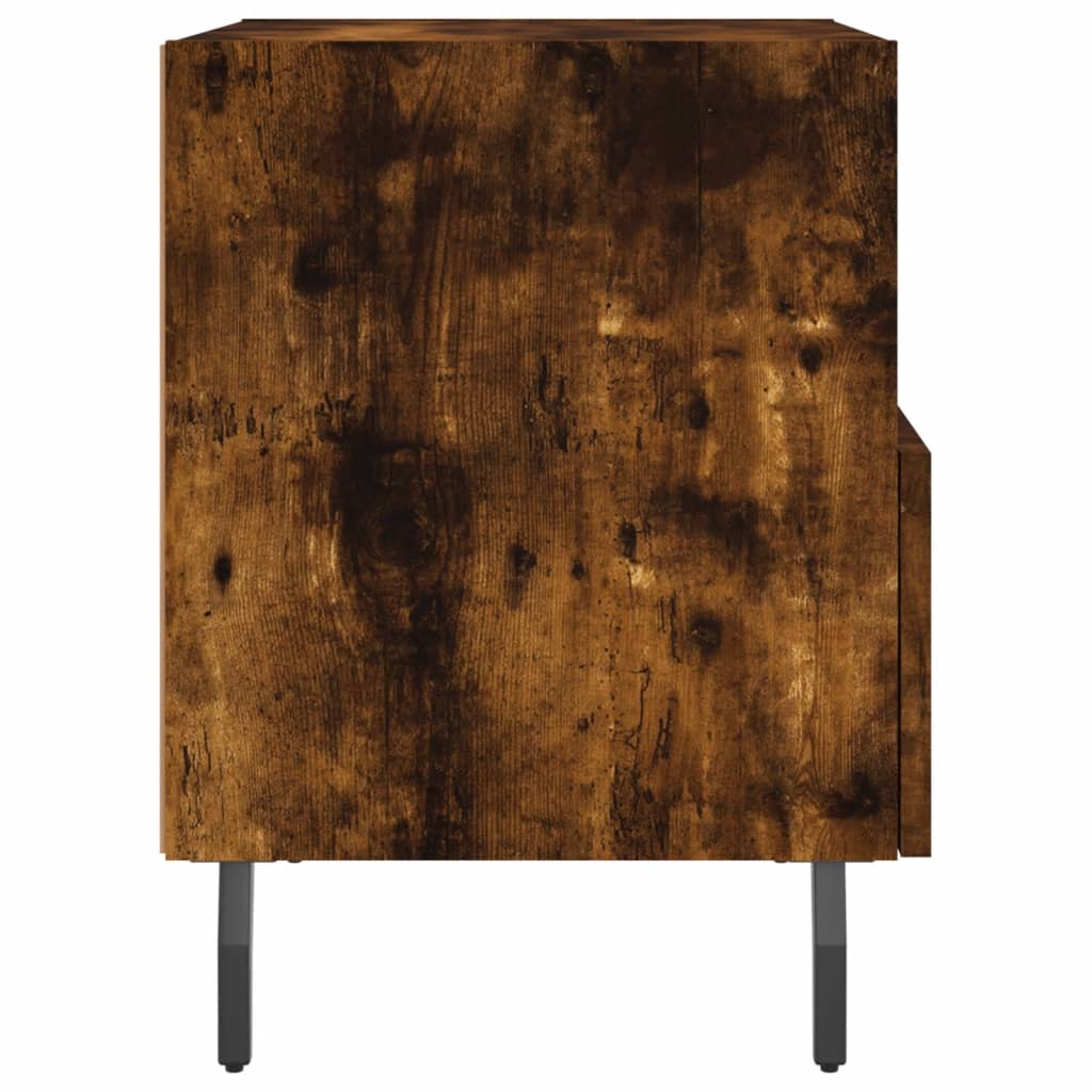 vidaXL Bedside Cabinets 2 pcs Smoked Oak 40x35x47.5 cm Engineered Wood