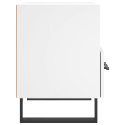 vidaXL Bedside Cabinet White 40x35x47.5 cm Engineered Wood