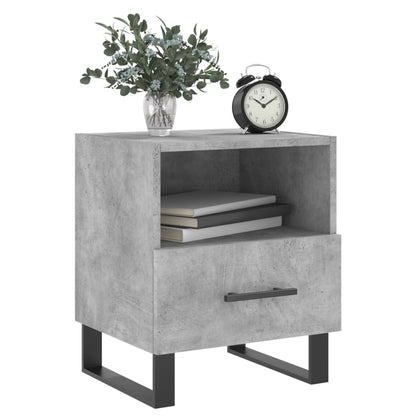 vidaXL Bedside Cabinet Concrete Grey 40x35x47,5 cm Engineered Wood