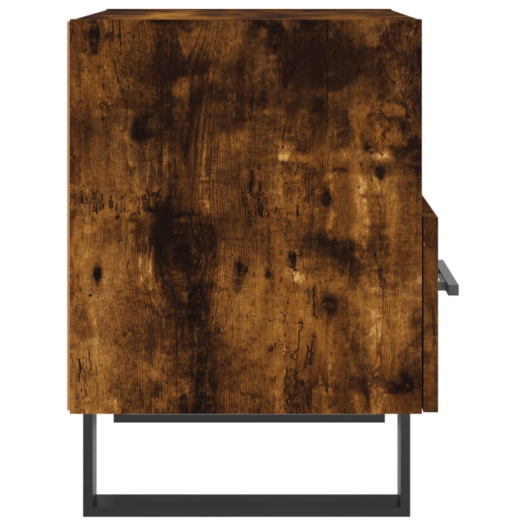 vidaXL Bedside Cabinet Smoked Oak 40x35x47,5 cm Engineered Wood