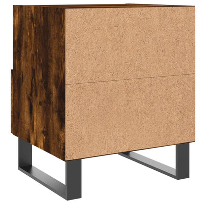 vidaXL Bedside Cabinet Smoked Oak 40x35x47.5 cm Engineered Wood